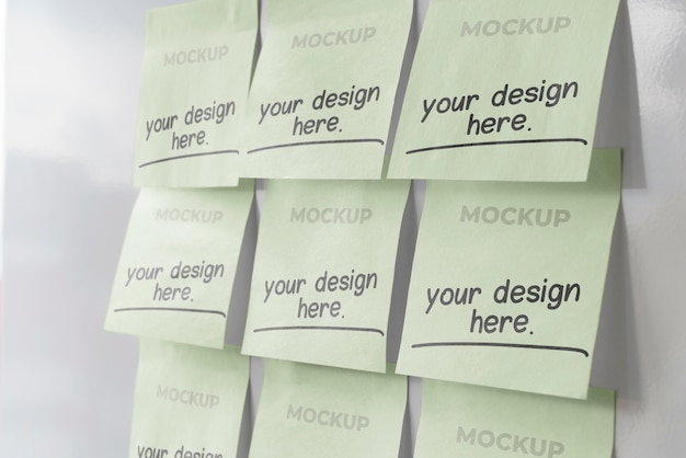 Mockup-ontwerp voor post-it