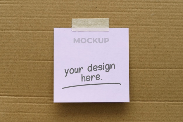 PSD mockup-ontwerp voor post-it