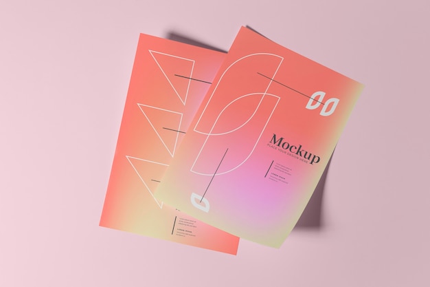 Mockup-ontwerp voor posters en flyers