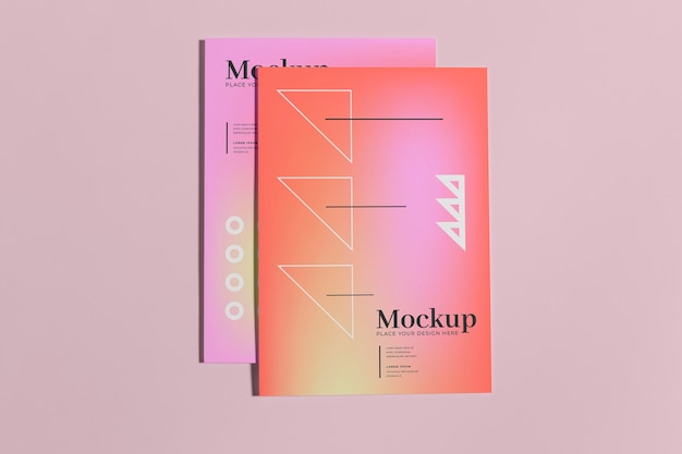 Mockup-ontwerp voor posters en flyers