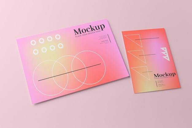 Mockup-ontwerp voor posters en flyers