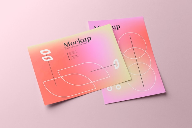 Mockup-ontwerp voor posters en flyers