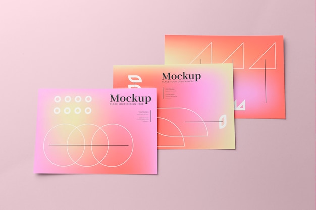 PSD mockup-ontwerp voor posters en flyers