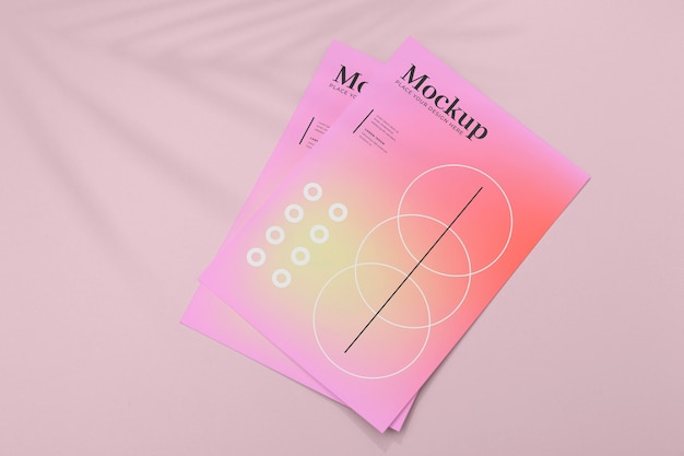 PSD mockup-ontwerp voor posters en flyers