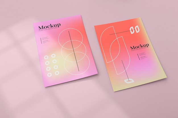 Mockup-ontwerp voor posters en flyers