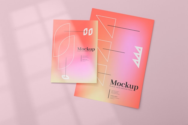 Mockup-ontwerp voor posters en flyers