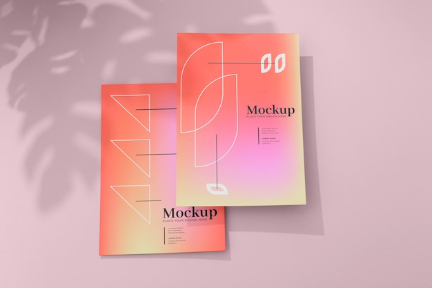 Mockup-ontwerp voor posters en flyers