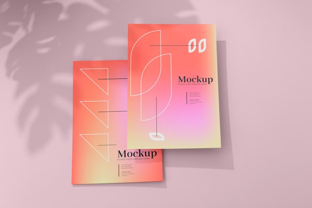 PSD mockup-ontwerp voor posters en flyers