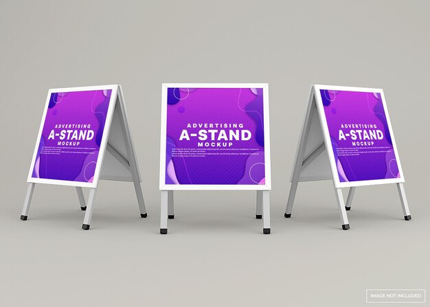 Mockup-ontwerp voor reclamestandaard