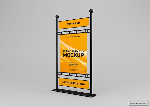 Mockup-ontwerp voor reclamestandaard