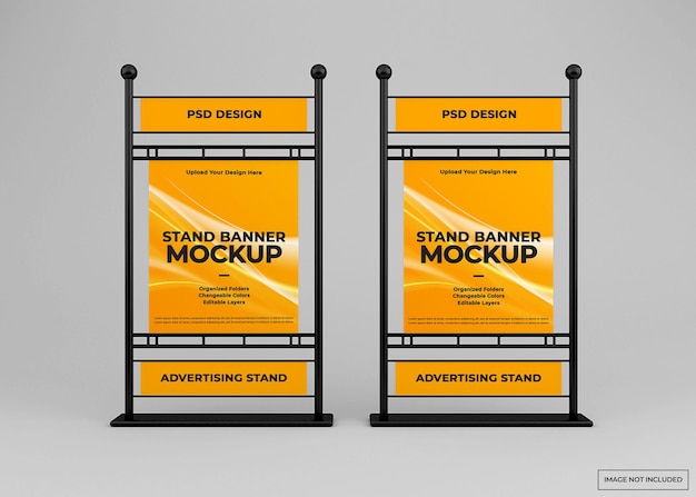 Mockup-ontwerp voor reclamestandaard