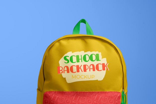 Mockup-ontwerp voor rugzakmodellen