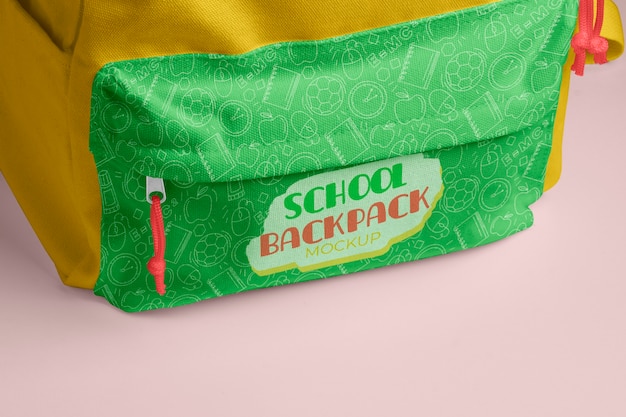 Mockup-ontwerp voor rugzakmodellen