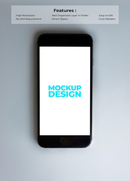 Mockup-ontwerp voor smartphones