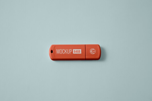 PSD mockup-ontwerp voor usb-sticks