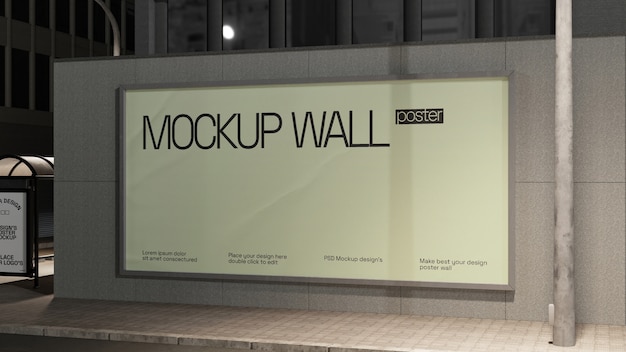 Mockup-ontwerp voor wandposters