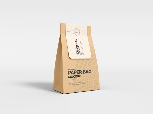 Mockup opakowania papierowego