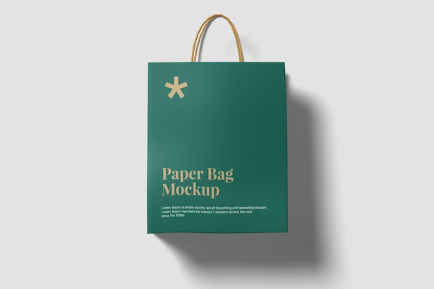 Mockup papierowego worka