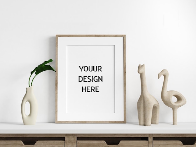 Mockup papierowy Mockup fotograficzny Mockup wnętrza Mockup realistyczny