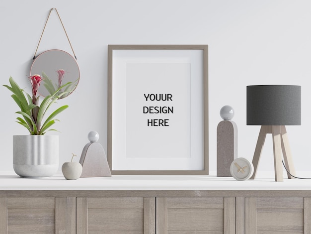 Mockup papierowy Mockup fotograficzny Mockup wnętrza Mockup realistyczny