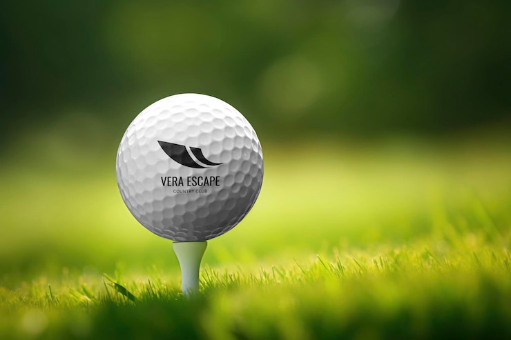 PSD mockup piłki golfowej sport psd