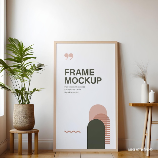 PSD mockup pionowej ramki