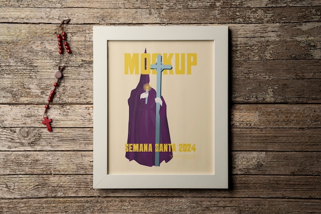 PSD mockup plakatów semana santa