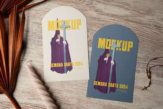 PSD mockup plakatów semana santa