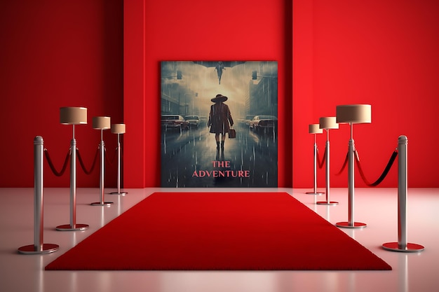 PSD mockup plakatu festiwalu filmowego psd