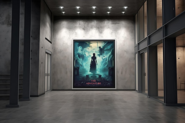 PSD mockup plakatu festiwalu filmowego psd