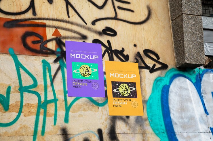 PSD mockup plakatu festiwalu muzycznego