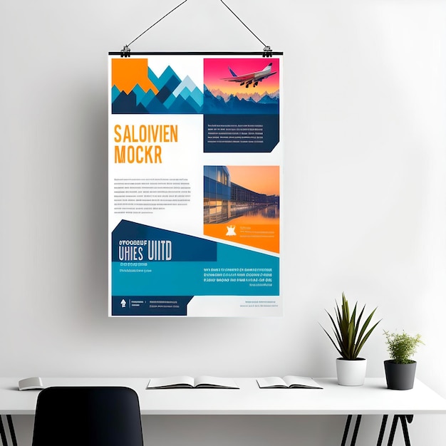 Mockup plakatu flyera PSD Mockup pionowy