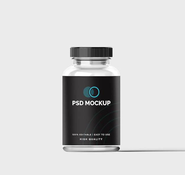 PSD mockup plastikowej butelki