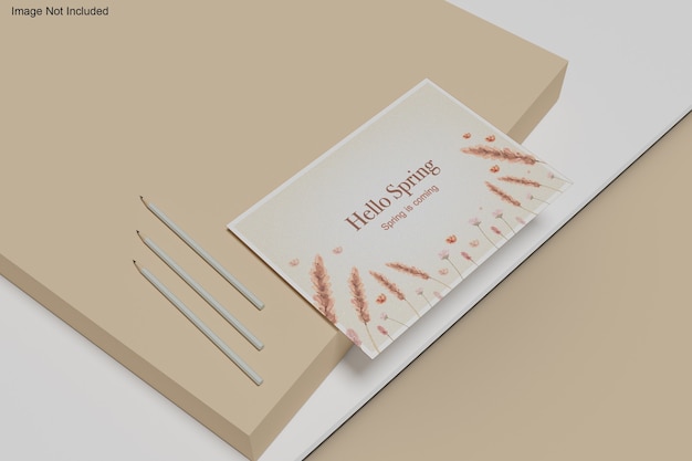 Mockup pocztówki