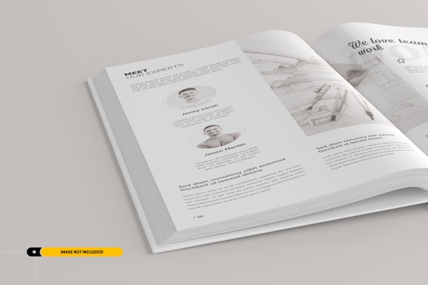 Mockup portretboek