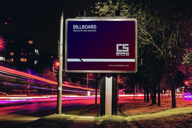 PSD mockup poster billboard design