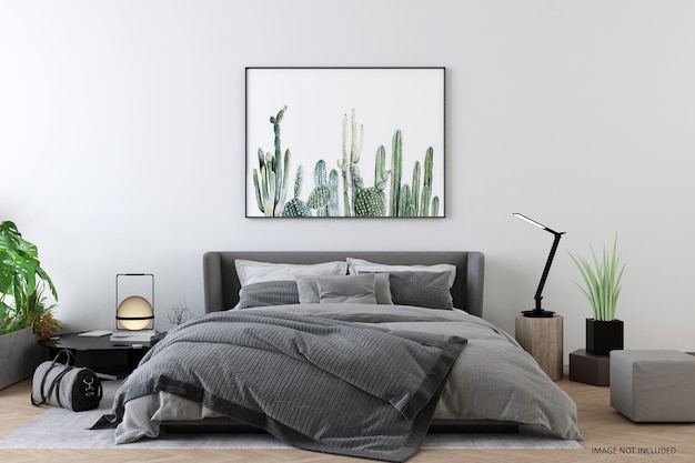 Mockup posterframe in modern interieur