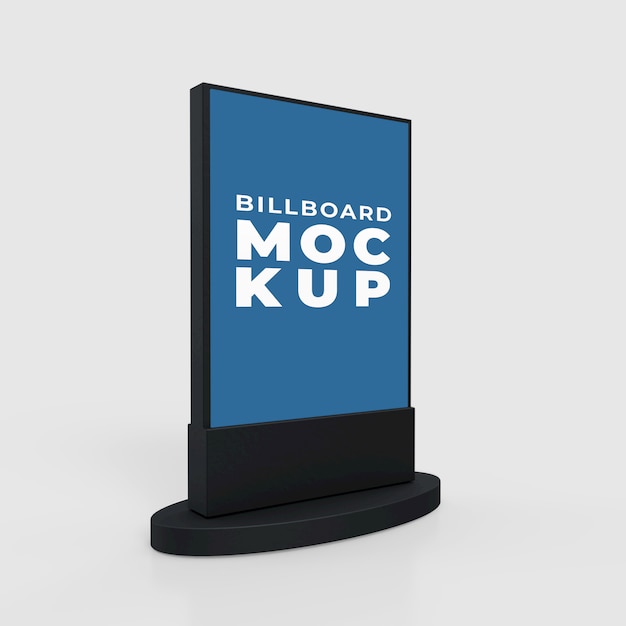 PSD mockup presentations lightbox or vertical billboard