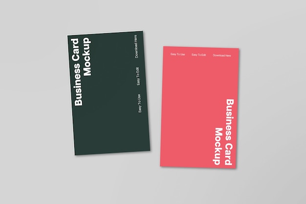 Mockup prezentacji wizytówki PSD