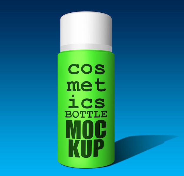 PSD mockup product van cosmetica fles