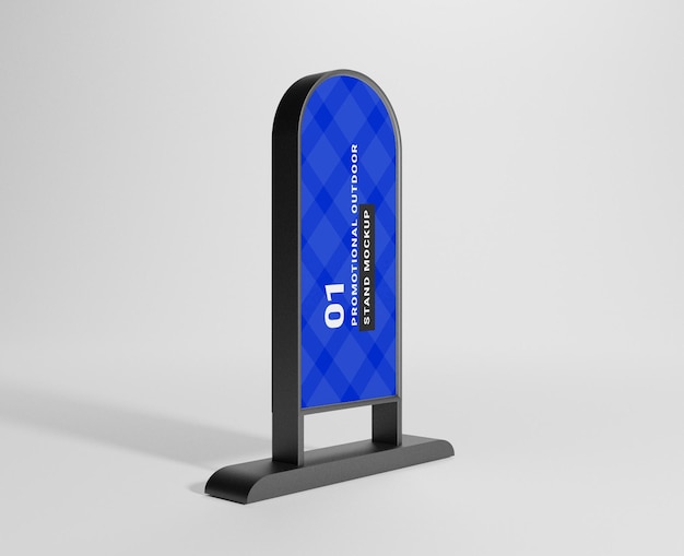 Mockup promocyjnego stoiska na świeżym powietrzu