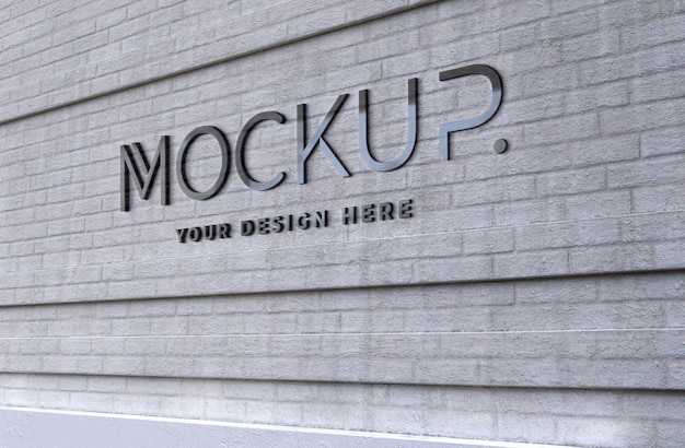 Mockup przezroczystego logo