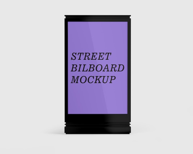 PSD モックアップpsd 無料の街頭看板モックアップと書かれた看板