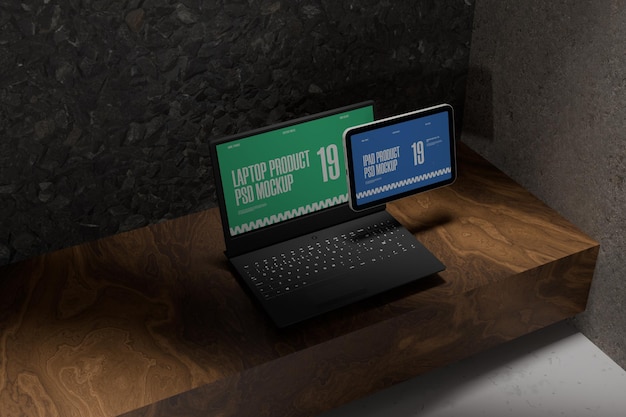 Mockup Psd Na Laptopie