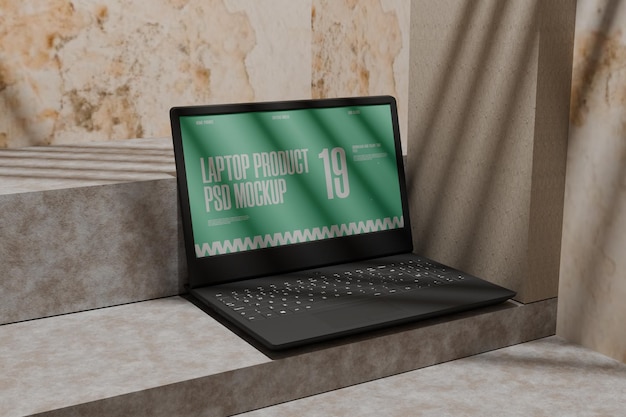 Mockup Psd Na Laptopie