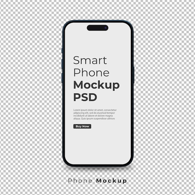 Mockup PSD van de telefoon