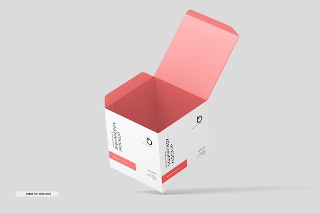 Mockup pudełka kwadratowego