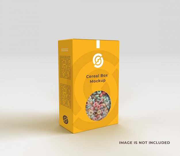 Mockup pudełka zbożowego