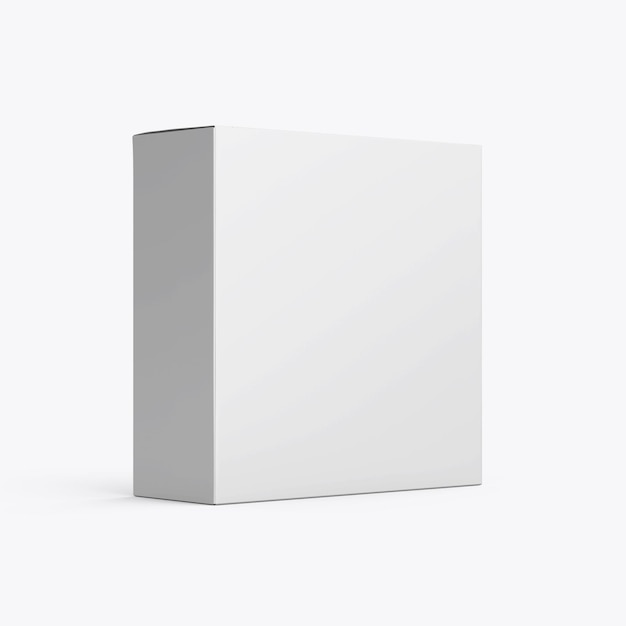 Mockup pustej białej skrzynki