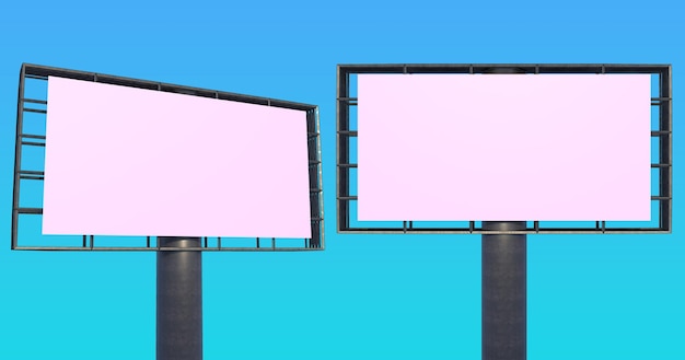 Mockup pustych billboardów PSD